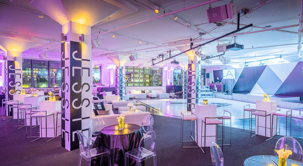 trendy decor at Tribeca Rooftop + 360° in NYC